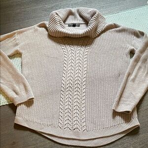Banana Republic Taupe Cowl Neck Sweater